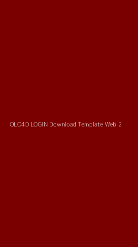 Tampilan Antarmuka Aplikasi Olo4d Login Download Template Web - 2