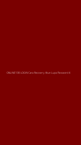 Tampilan Antarmuka Aplikasi Online138 Login Cara Recovery Akun Lupa Password - 4