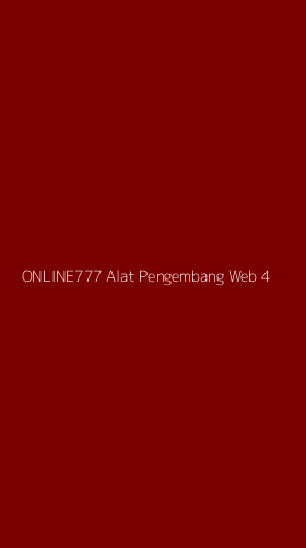 Tampilan Antarmuka Aplikasi Online777 Alat Pengembang Web - 4