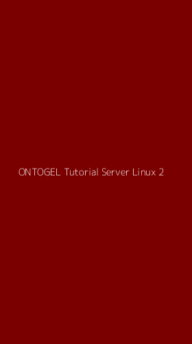 Tampilan Antarmuka Aplikasi Ontogel Tutorial Server Linux - 2