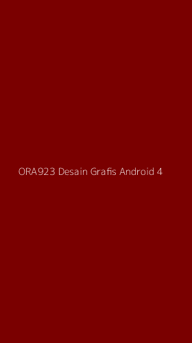 Tampilan Antarmuka Aplikasi Ora923 Desain Grafis Android - 4