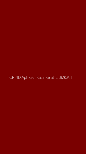 Tampilan Antarmuka Aplikasi Ori4d Aplikasi Kasir Gratis Umkm - 1