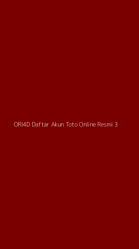 Tampilan Antarmuka Aplikasi Ori4d Daftar Akun Toto Online Resmi - 3