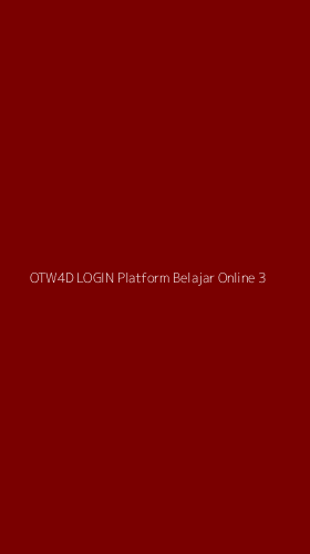 Tampilan Antarmuka Aplikasi Otw4d Login Platform Belajar Online - 3