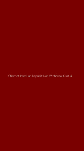 Tampilan Antarmuka Aplikasi Obatnet Panduan Deposit Dan Withdraw Kilat - 4