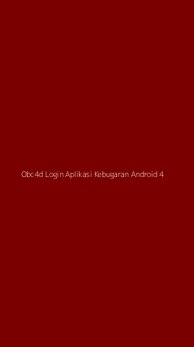Tampilan Antarmuka Aplikasi Obc4d Login Aplikasi Kebugaran Android - 4