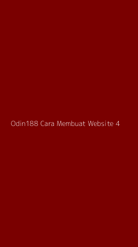 Tampilan Antarmuka Aplikasi Odin188 Cara Membuat Website - 4