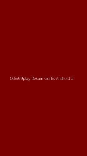 Tampilan Antarmuka Aplikasi Odin99play Desain Grafis Android - 2