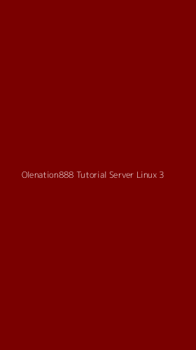 Tampilan Antarmuka Aplikasi Olenation888 Tutorial Server Linux - 3