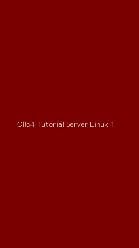 Tampilan Antarmuka Aplikasi Ollo4 Tutorial Server Linux - 1