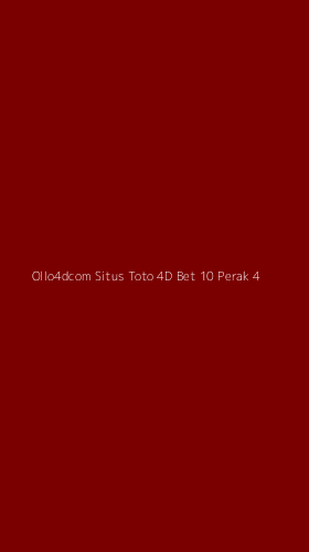 Tampilan Antarmuka Aplikasi Ollo4dcom Situs Toto 4d Bet 10 Perak - 4