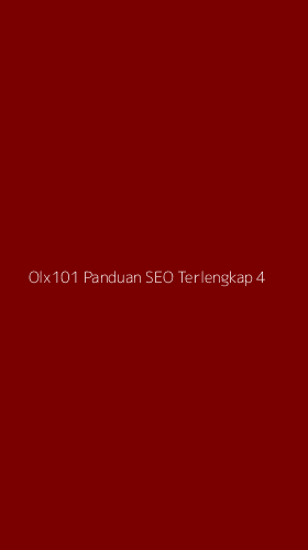 Tampilan Antarmuka Aplikasi Olx101 Panduan Seo Terlengkap - 4