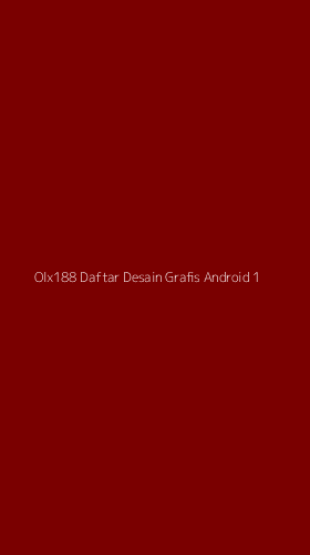 Tampilan Antarmuka Aplikasi Olx188 Daftar Desain Grafis Android - 1