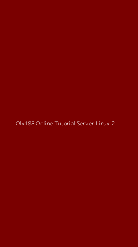 Tampilan Antarmuka Aplikasi Olx188 Online Tutorial Server Linux - 2