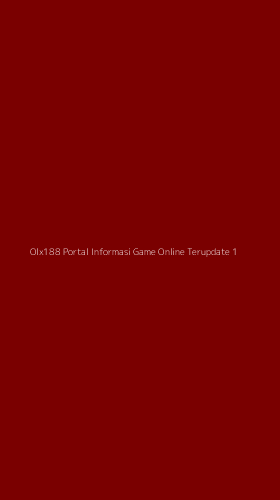 Tampilan Antarmuka Aplikasi Olx188 Portal Informasi Game Online Terupdate - 1