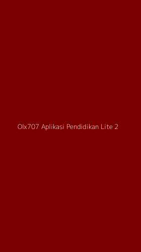 Tampilan Antarmuka Aplikasi Olx707 Aplikasi Pendidikan Lite - 2
