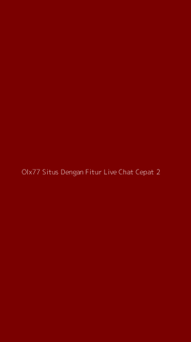 Tampilan Antarmuka Aplikasi Olx77 Situs Dengan Fitur Live Chat Cepat - 2