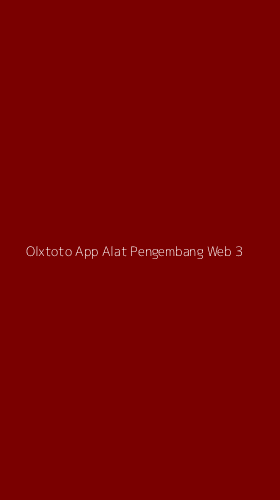 Tampilan Antarmuka Aplikasi Olxtoto App Alat Pengembang Web - 3
