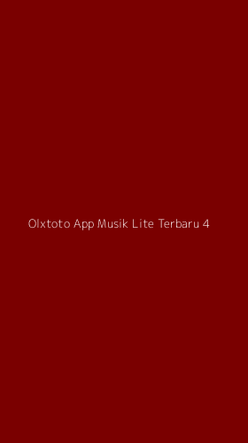Tampilan Antarmuka Aplikasi Olxtoto App Musik Lite Terbaru - 4