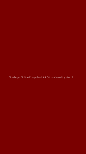 Tampilan Antarmuka Aplikasi Ometogel Online Kumpulan Link Situs Game Populer - 3