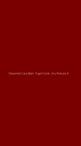 Tampilan Antarmuka Aplikasi Omset4d Cara Main Togel Colok Jitu Pemula - 4
