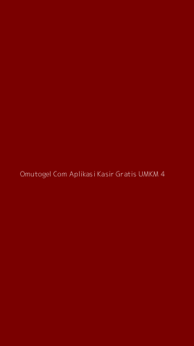 Tampilan Antarmuka Aplikasi Omutogel Com Aplikasi Kasir Gratis Umkm - 4