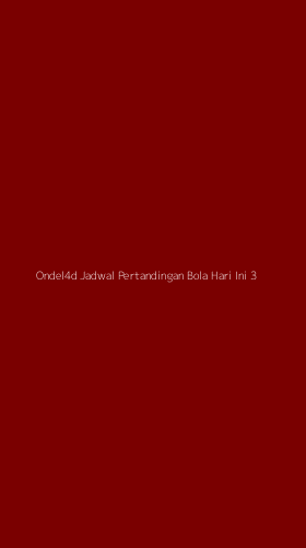 Tampilan Antarmuka Aplikasi Ondel4d Jadwal Pertandingan Bola Hari Ini - 3
