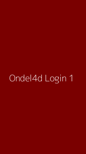 Tampilan Antarmuka Aplikasi Ondel4d Login - 1