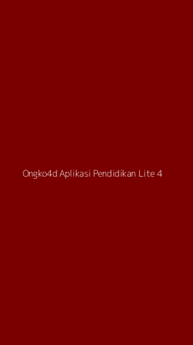 Tampilan Antarmuka Aplikasi Ongko4d Aplikasi Pendidikan Lite - 4
