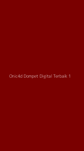 Tampilan Antarmuka Aplikasi Onic4d Dompet Digital Terbaik - 1