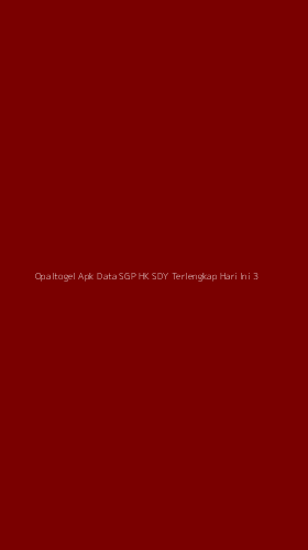 Tampilan Antarmuka Aplikasi Opaltogel Apk Data Sgp Hk Sdy Terlengkap Hari Ini - 3