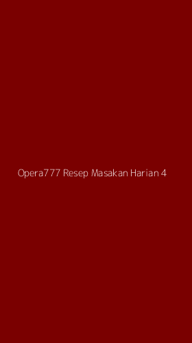 Tampilan Antarmuka Aplikasi Opera777 Resep Masakan Harian - 4