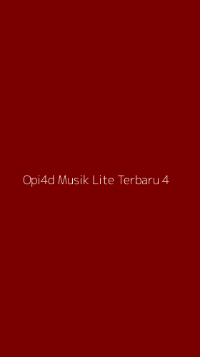 Tampilan Antarmuka Aplikasi Opi4d Musik Lite Terbaru - 4