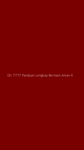 Tampilan Antarmuka Aplikasi Ori 7777 Panduan Lengkap Bermain Aman - 4