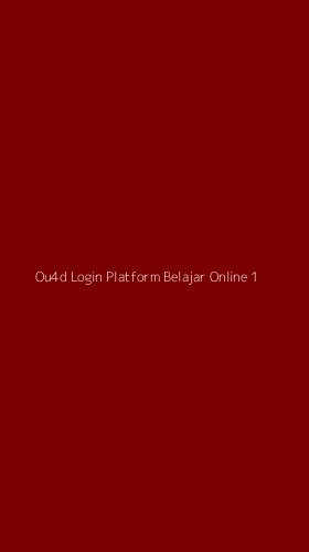 Tampilan Antarmuka Aplikasi Ou4d Login Platform Belajar Online - 1
