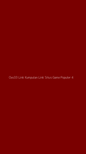 Tampilan Antarmuka Aplikasi Ovo33 Link Kumpulan Link Situs Game Populer - 4