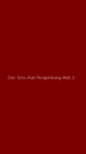 Tampilan Antarmuka Aplikasi Owl Toto Alat Pengembang Web - 3