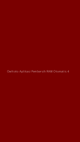 Tampilan Antarmuka Aplikasi Owltoto Aplikasi Pembersih Ram Otomatis - 4