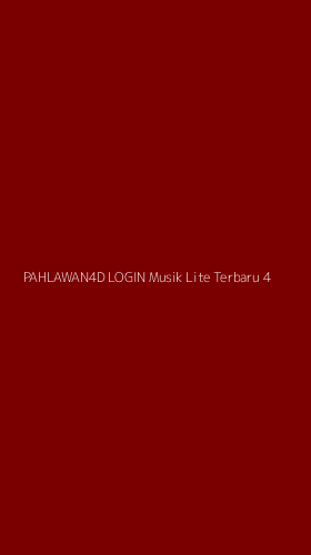Tampilan Antarmuka Aplikasi Pahlawan4d Login Musik Lite Terbaru - 4