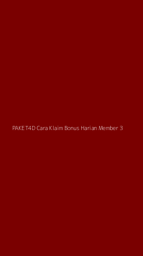 Tampilan Antarmuka Aplikasi Paket4d Cara Klaim Bonus Harian Member - 3