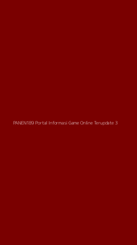 Tampilan Antarmuka Aplikasi Panen189 Portal Informasi Game Online Terupdate - 3