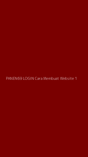 Tampilan Antarmuka Aplikasi Panen69 Login Cara Membuat Website - 1