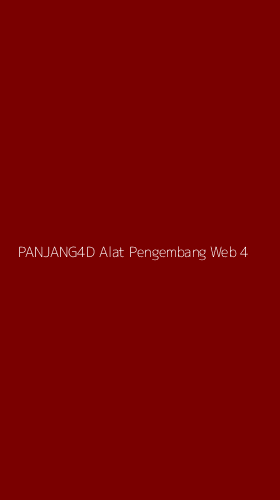 Tampilan Antarmuka Aplikasi Panjang4d Alat Pengembang Web - 4