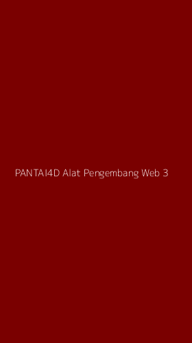 Tampilan Antarmuka Aplikasi Pantai4d Alat Pengembang Web - 3