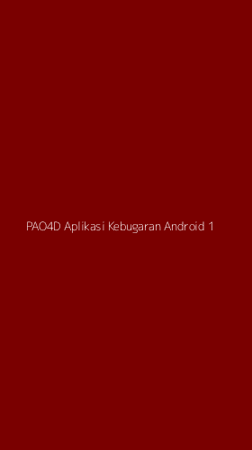 Tampilan Antarmuka Aplikasi Pao4d Aplikasi Kebugaran Android - 1
