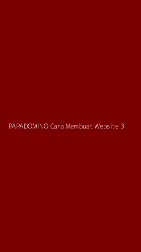 Tampilan Antarmuka Aplikasi Papadomino Cara Membuat Website - 3