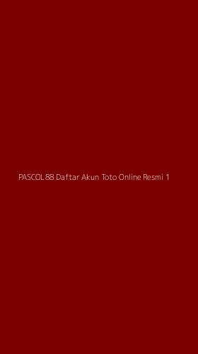 Tampilan Antarmuka Aplikasi Pascol88 Daftar Akun Toto Online Resmi - 1