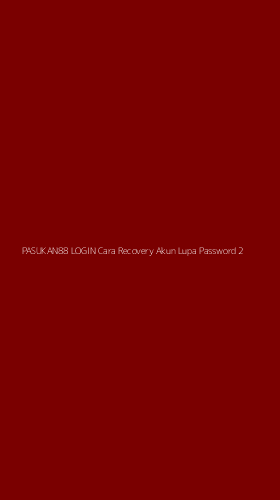 Tampilan Antarmuka Aplikasi Pasukan88 Login Cara Recovery Akun Lupa Password - 2