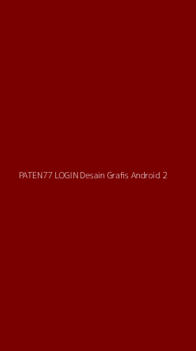 Tampilan Antarmuka Aplikasi Paten77 Login Desain Grafis Android - 2