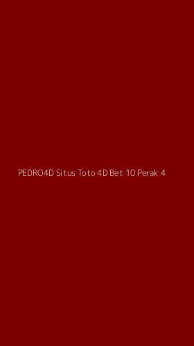 Tampilan Antarmuka Aplikasi Pedro4d Situs Toto 4d Bet 10 Perak - 4